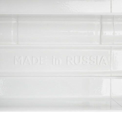 Радиатор биметаллический STOUT Space 500 4 секции боковое подключение RAL9016, фотография