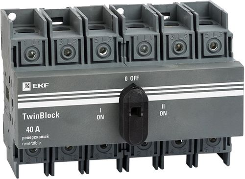 Автоматический выключатель TwinBlock EKF 40A 3P, вид