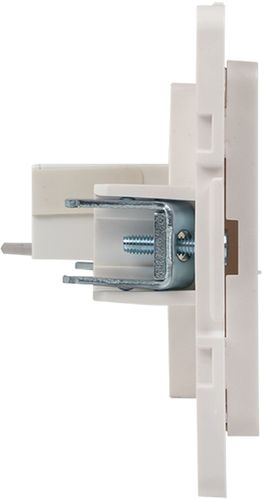 Розетка RJ-11 1 пост EKF Стокгольм/PROxima белый, крупный план