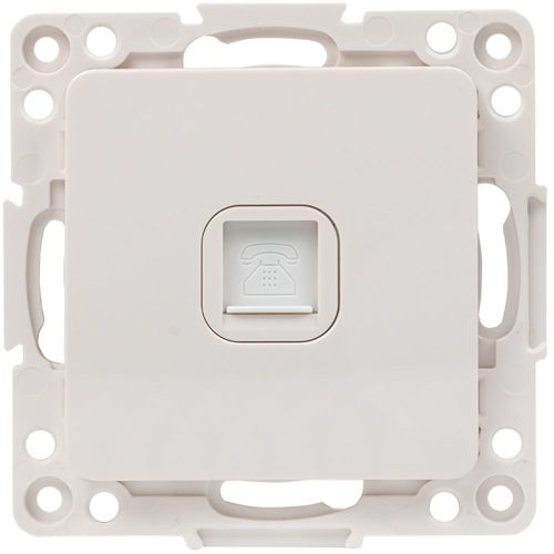 Розетка RJ-11 1 пост EKF Стокгольм/PROxima белый, картинка