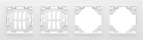 Рамка 4 поста EKF Минск ERM-G-304-10 бежевый, детальное фото