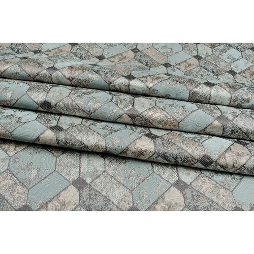Штора Miamoza готовая жаккард 140х280 см, зеленый, вид