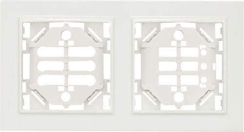 Рамка 2 поста EKF Минск ERM-G-312-10 белый, фото
