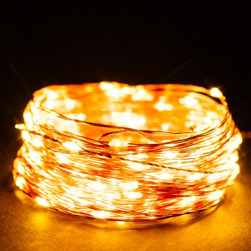 Гирлянда универсальная нить  200 LED белый 18,9 м, фотография