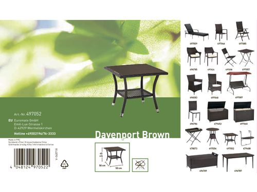 Стол журнальный Davenport 50х50х45см, Арт. 497052, вид