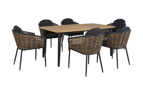 Набор мебели DINNER SET из акации, 6 кресел и стол, Арт. SPC-1054, фотография
