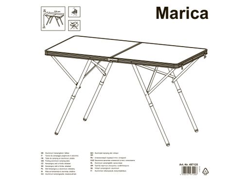 Стол складной Marica 120х60х70см, Арт. SPC-2015, детальное фото