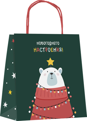 Пакет подарочный CITY HOME TRADE Vibe Year 18х16х6см, фотография