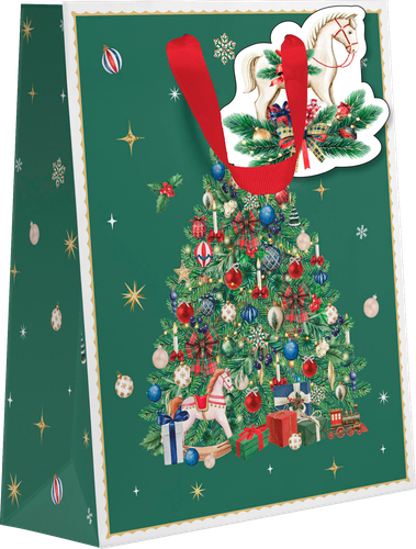 Пакет подарочный CITY HOME TRADE New Years Joy 23х18х10см, крупный план