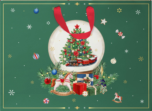 Пакет подарочный CITY HOME TRADE New Years Joy 30х40х15см, детальное фото