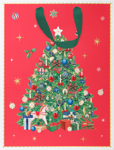 Пакет подарочный CITY HOME TRADE New Years Joy 31х26х11см, эффект, фотография