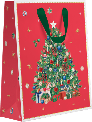 Пакет подарочный CITY HOME TRADE New Years Joy 31х26х11см, эффект, картинка