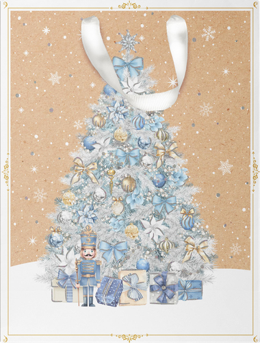 Пакет подарочный CITY HOME TRADE Christmas Kraft 23х18х10см, фото