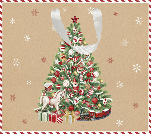 Пакет подарочный CITY HOME TRADE Christmas Kraft 40х48х18см, вид