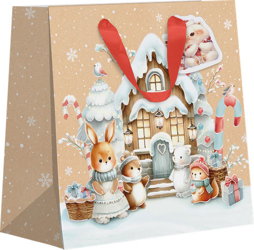 Пакет подарочный CITY HOME TRADE Christmas Kraft 40х48х18см, фото