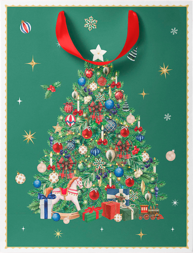 Пакет подарочный CITY HOME TRADE New Years Joy 41х31х10см, фотография