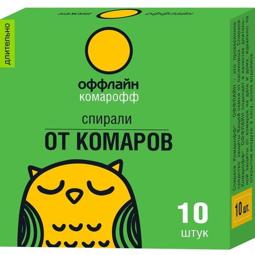 Спирали от комаров Комарофф Длительно 10 шт, крупный план