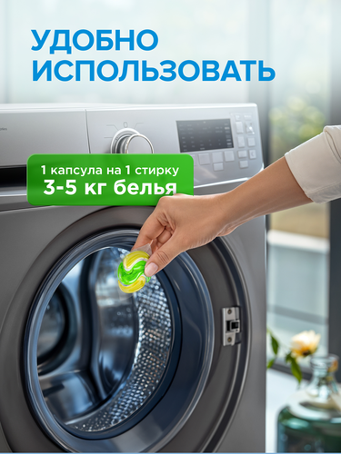 Капсулы для стирки SYNERGETIC UNIVERSAL 18 шт., фотография