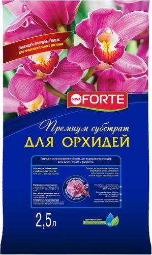 Субстрат для орхидей BONA FORTE, Арт. 41121462, 2,5л, крупный план