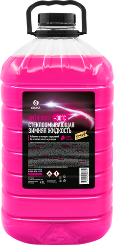 Жидкость стеклоомывающая GRASS AntiFrost до -30 градусов, Арт. 110485, 4л, фотография