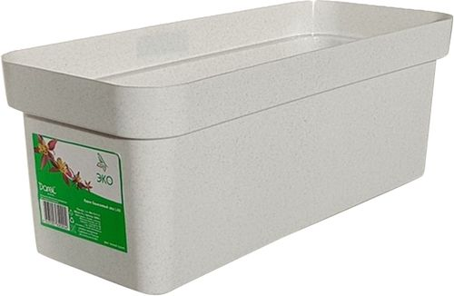 Ящик Darel plastic Эко 15х60х17 см полипропиленовыйсветлый гранит, фото