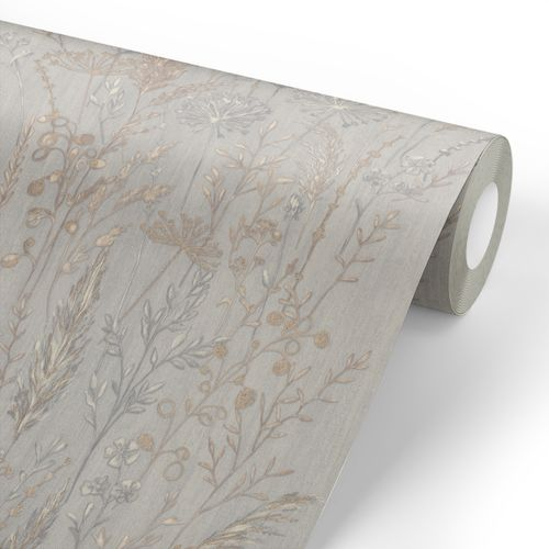 Обои Euro Decor Поле Винил/флиз 7272-11 серый 1,06Х10,05м, изображение