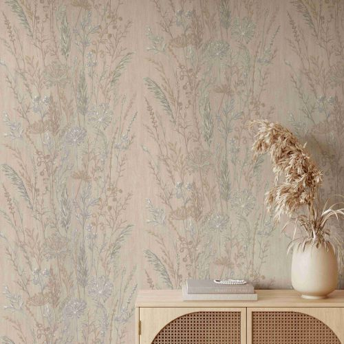Обои Euro Decor Поле Винил/флиз 7272-17 бежевый 1,06Х10,05м, картинка