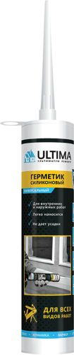 Герметик ULTIMA силиконовый универсальный бесцветный 280 мл, фотография