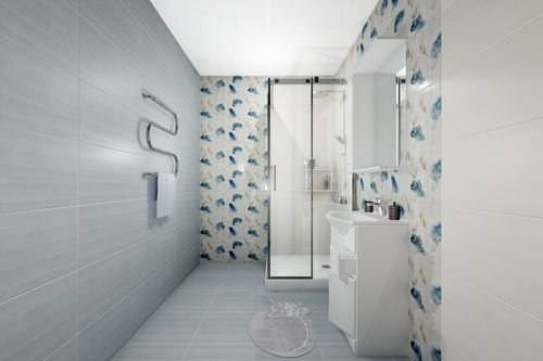 Декор Azori Aura Marfil Floris бежевый 63х31,5 см, фото