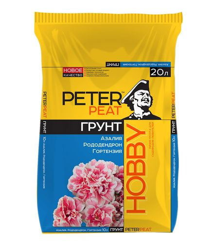 Грунт "Для азалий, рододендрон, гортензий" линия Хобби 20л, фотография