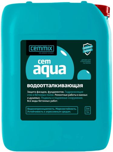 Гидрофобизирующая добавка Cemmix CemAqua 5 л, изображение