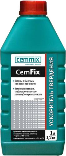 Ускоритель твердения Cemmix CemFix 1 л, изображение
