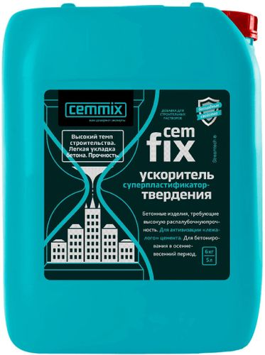 Ускоритель твердения Cemmix CemFix 5 л, фото