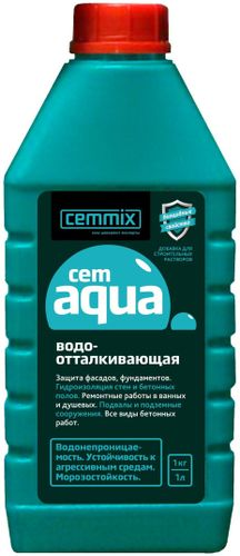 Гидрофобизирующая добавка Cemmix CemAqua 1 л, вид