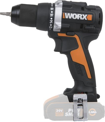 Дрель-шуруповерт Worx WX102.9 20В без АКБ и ЗУ, детальное фото