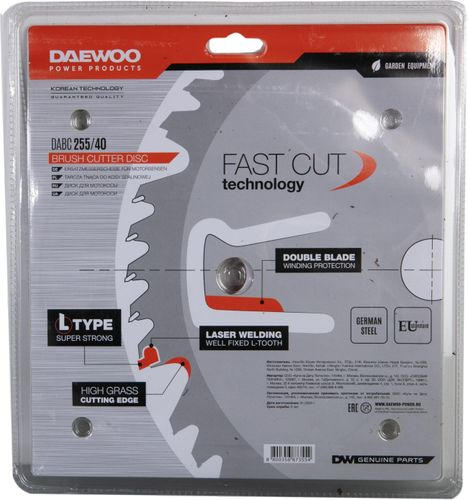 Диск для мотокосы DAEWOO Dabс 255/40 255мм, картинка