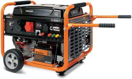 Бензиновый генератор DAEWOO GDA 9500DPE-3 380 В 8,6 кВт 30 л, вид