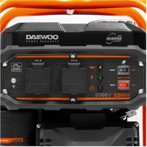 Бензиновый генератор DAEWOO GDA 2600I 220B 2,2 кВт 10 л, фото