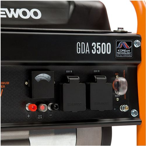 Бензиновый генератор DAEWOO GDA 3500 220B 3,2 кВт 15 л, фото