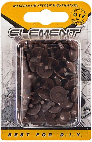 Мебельная заглушка Element пластик дуб 5 мм 50 шт, изображение