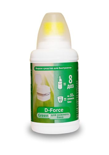 Жидкое средство для биотуалетов D-Force Green 0,5л (ВХ), фотография