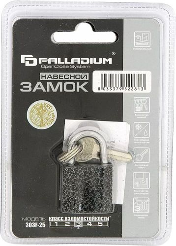 Замок навесной Palladium 303F-25, детальное фото