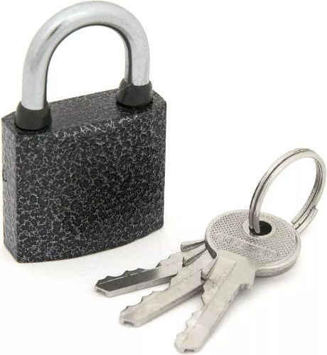Замок навесной Palladium 303F-30 серый, крупный план