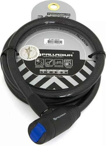 Замок тросовый Palladium PL 407-150 черный, вид