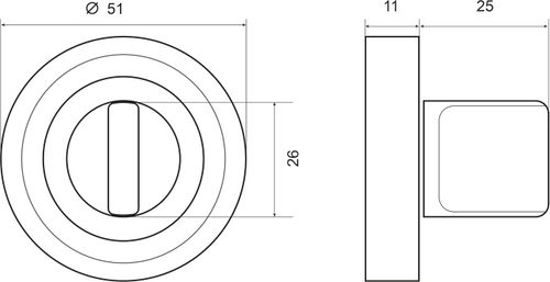 Накладка под цилиндр Palladium K BK кофейный, фотография