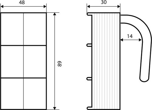 Фиксатор дверей Palladium BS 46.45 белый, детальное фото