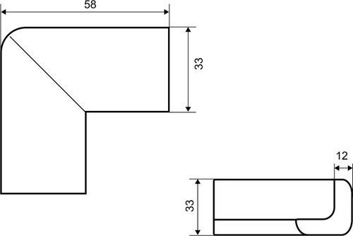 Защитный уголок Palladium BS 4626 коричневый 4 шт, фотография