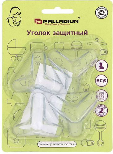Защитный уголок Palladium BS 4624 прозрачный 4 шт, фотография
