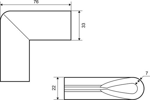 Защитный уголок Palladium BS 4627 серый 4 шт, фотография