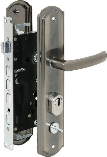 Цилиндровый замок Palladium 405 серебряно-черный, крупный план